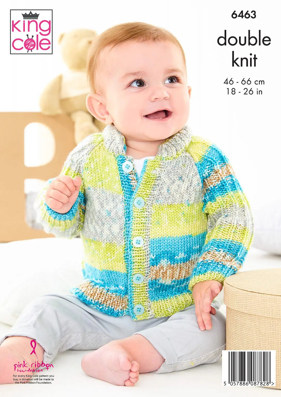 Baby jackets in DK knitting pattern - King Cole 6463