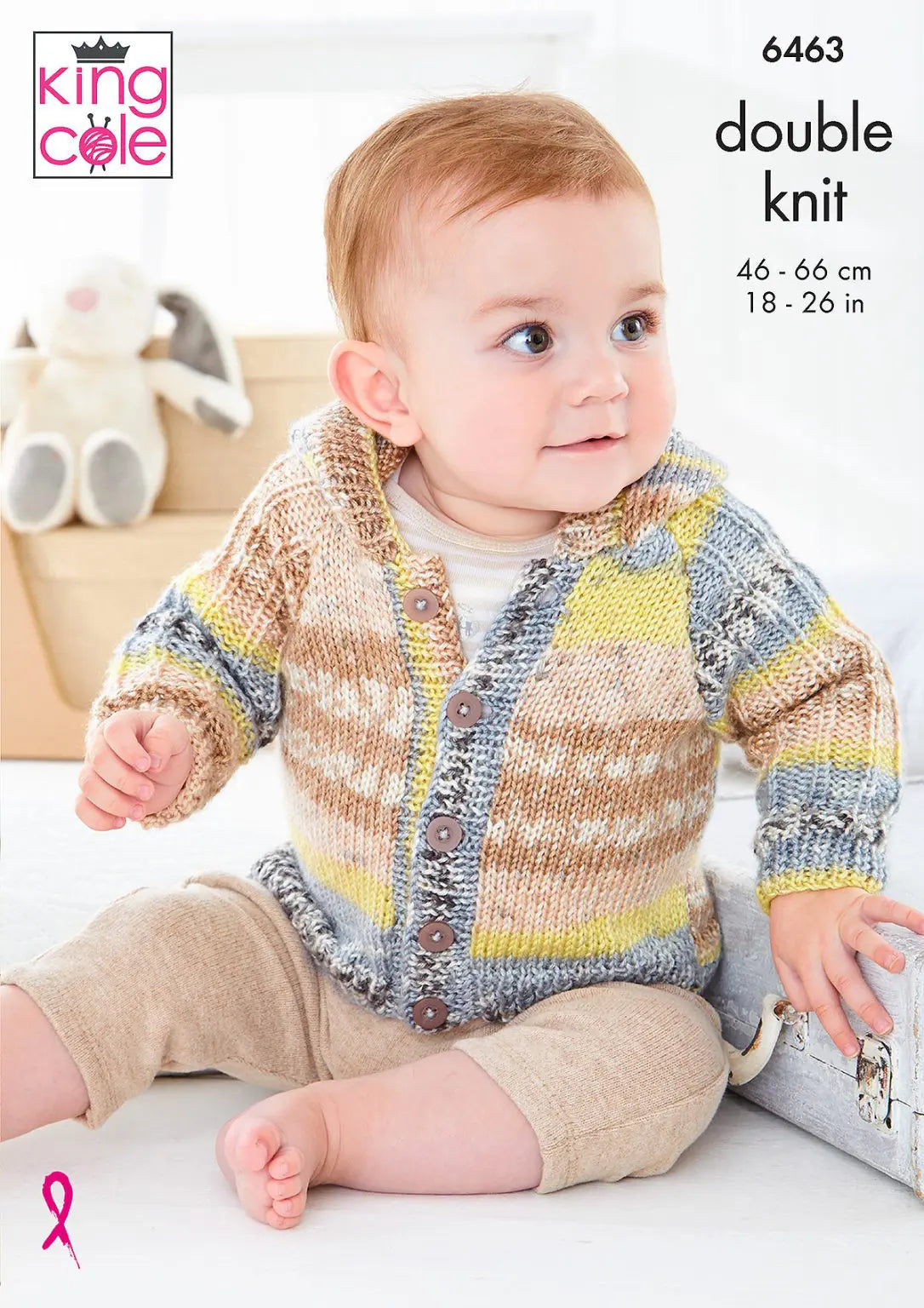 Baby jackets in DK knitting pattern - King Cole 6463