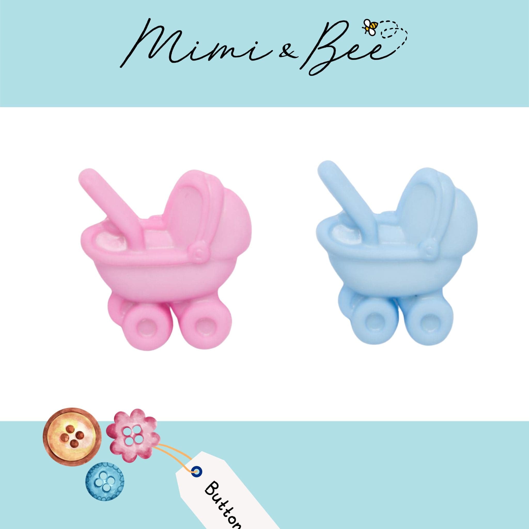 Buttons Baby pram novelty buttons