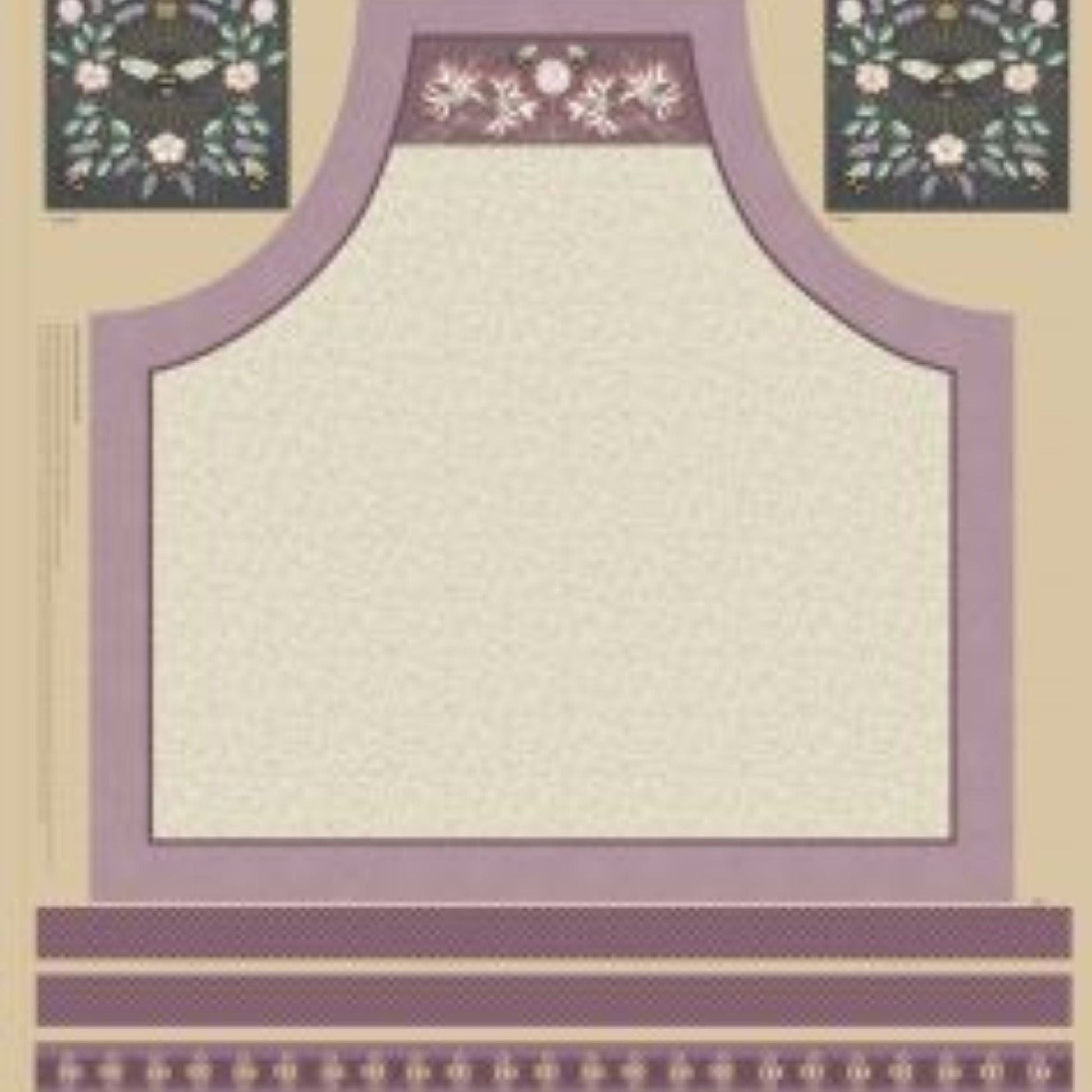 fabric Bee Apron cotton panel - Honey Bee by Lewis & Irene A655