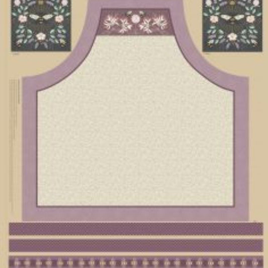 fabric Bee Apron cotton panel - Honey Bee by Lewis & Irene A655