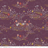 Fabric Bees on coral pink cotton fabric - Harmony by Riley Blake