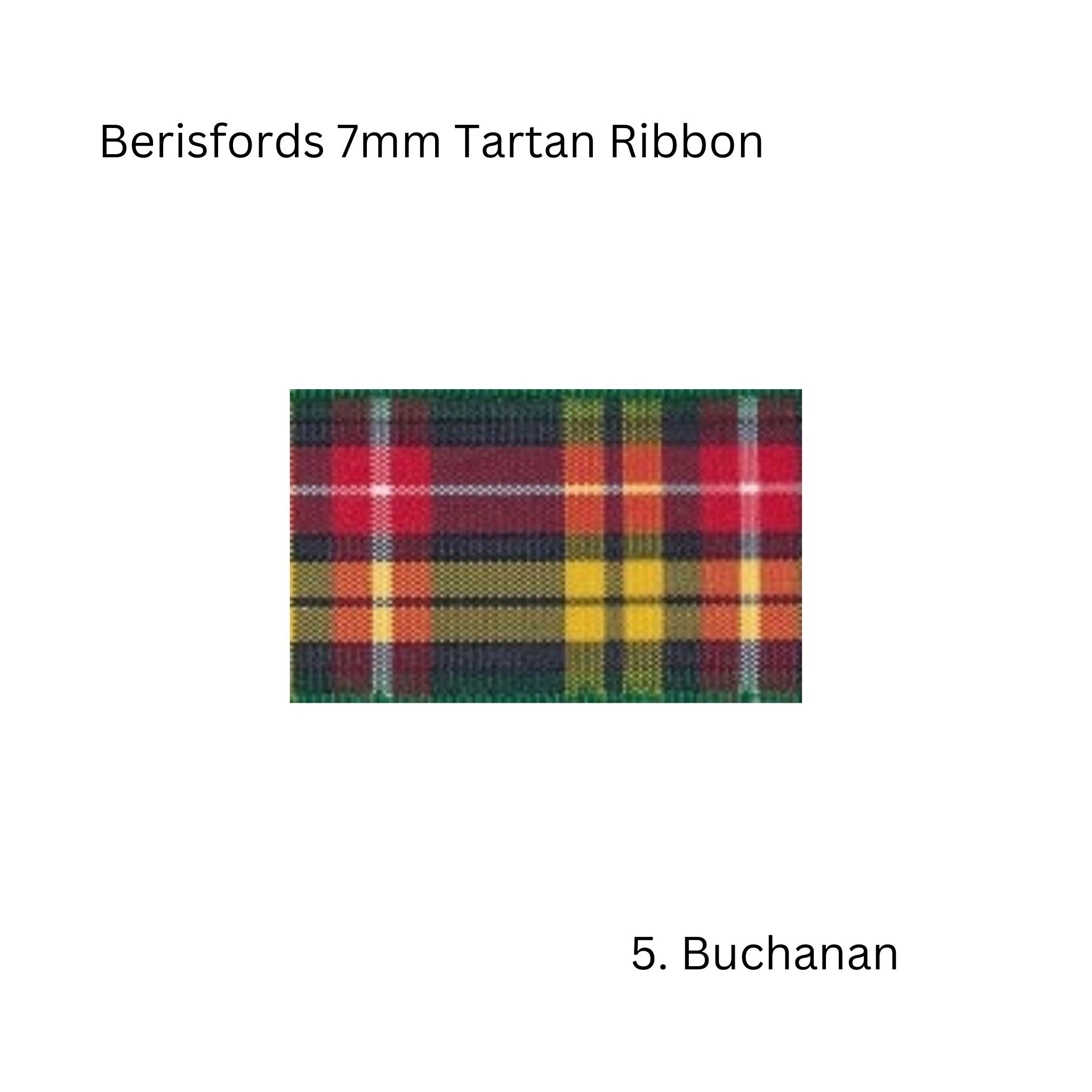 Berisfords tartan ribbon 7622