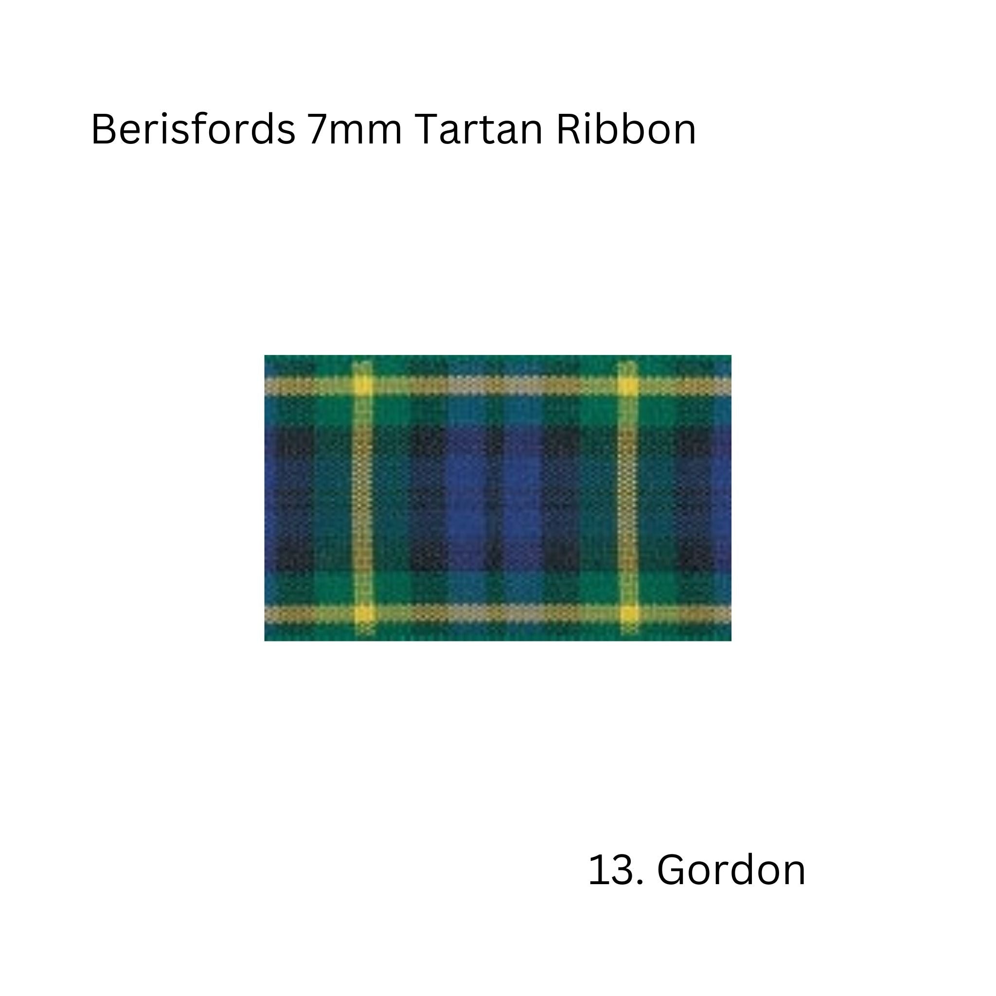 Berisfords tartan ribbon 7622