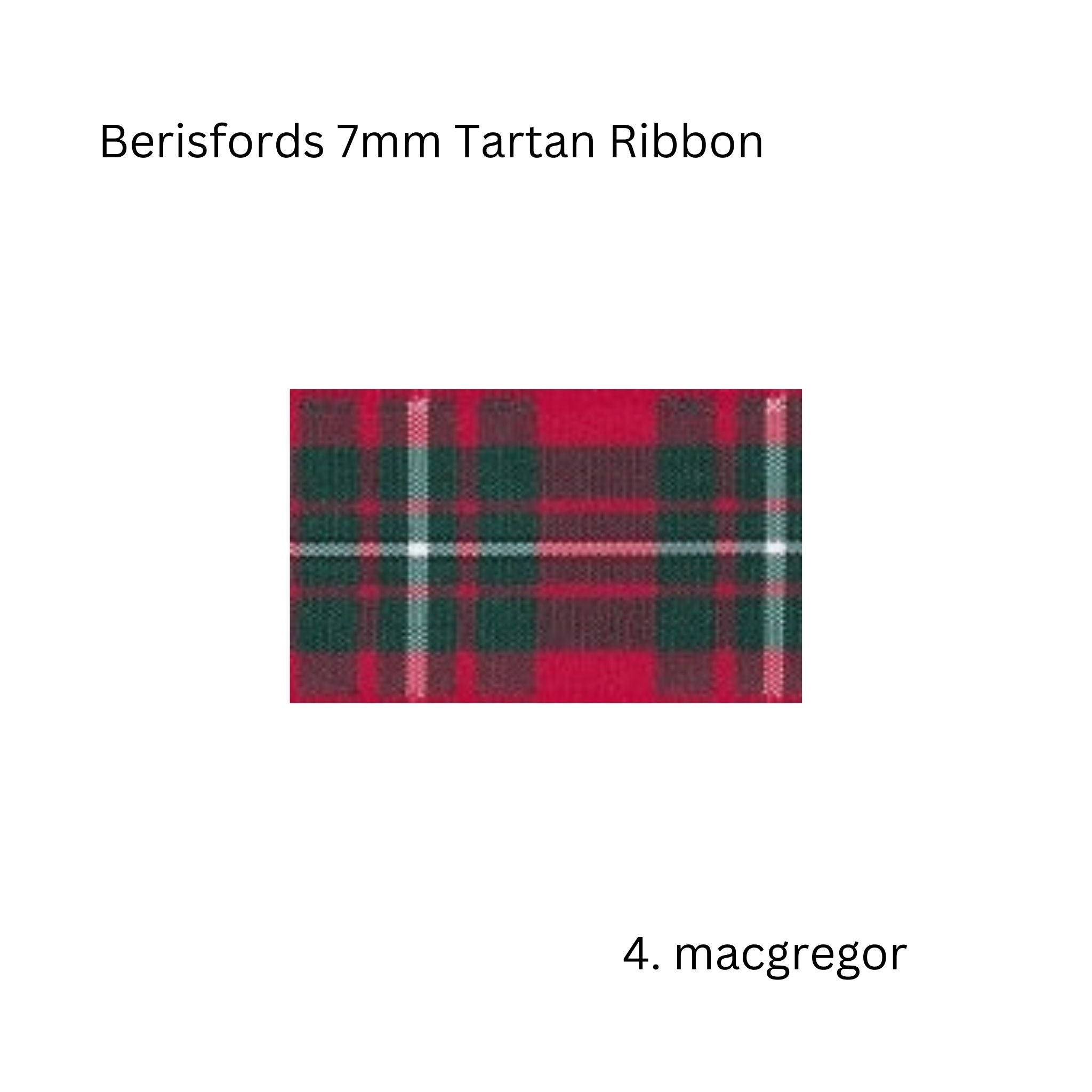 Berisfords tartan ribbon 7622