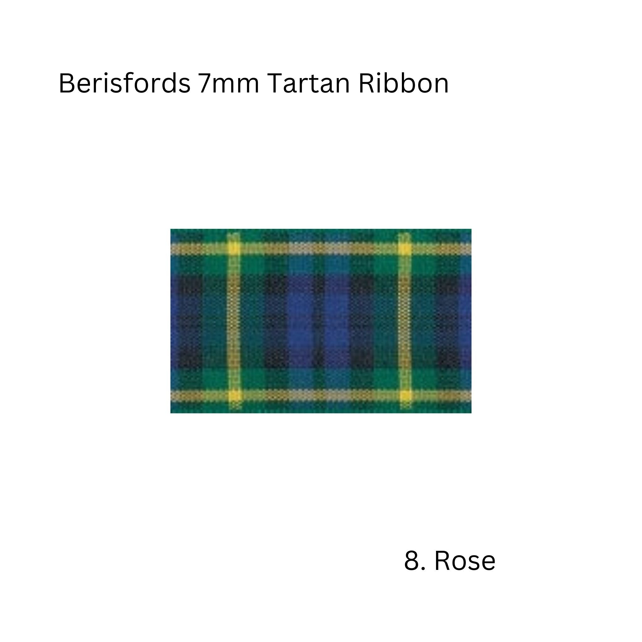 Berisfords tartan ribbon 7622