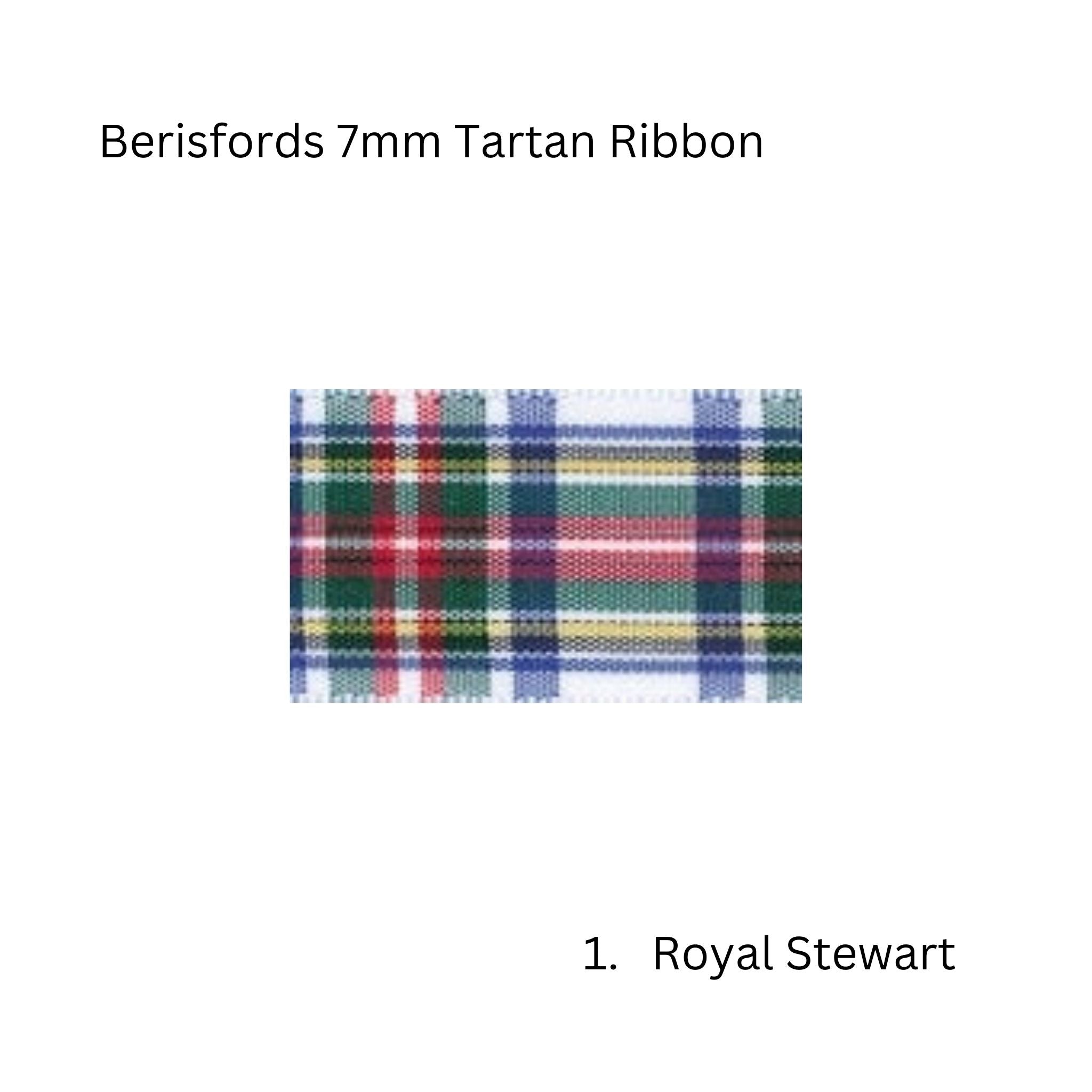 Berisfords tartan ribbon 7622