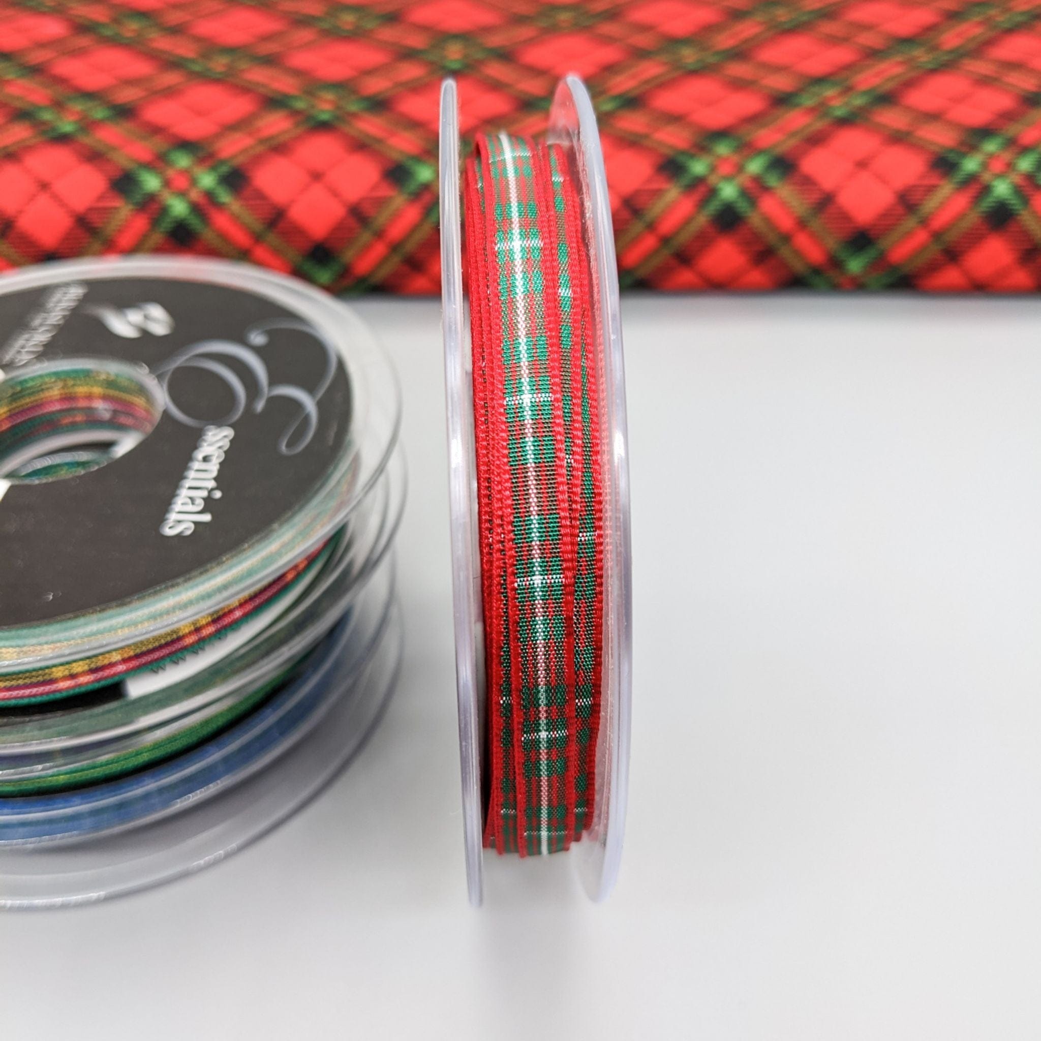 Ribbon Berisfords tartan ribbon 7622