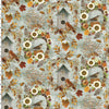 birds and autumn wreaths on whitewashed cotton fabric - The Pick of the Patch by 3 Wishes