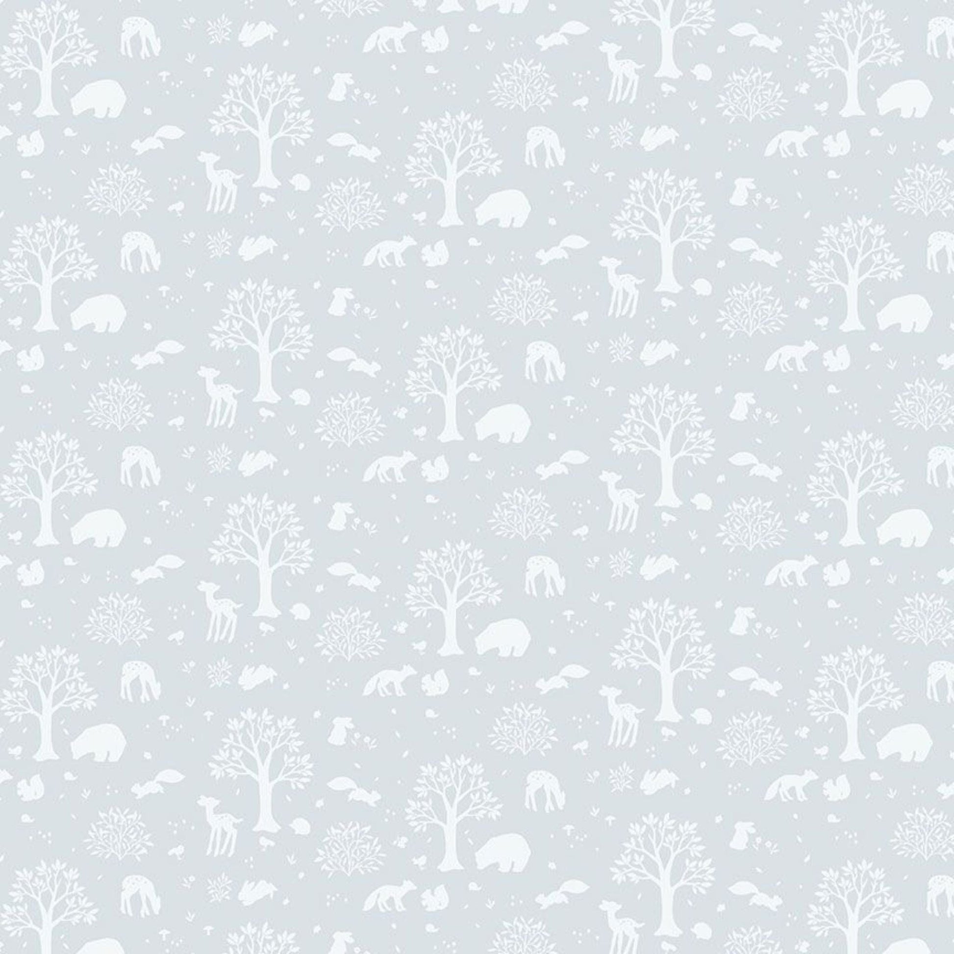 Fabric Birds and blossom on blue cotton fabric - Stella - Dear Stella - DNS2514