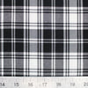 Fabric Black and white polyviscose tartan