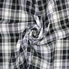 Fabric Black and white polyviscose tartan