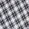 Fabric Black and white polyviscose tartan