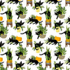 fabric Black cats in plant pots - Feline Fancy - Dear Stella