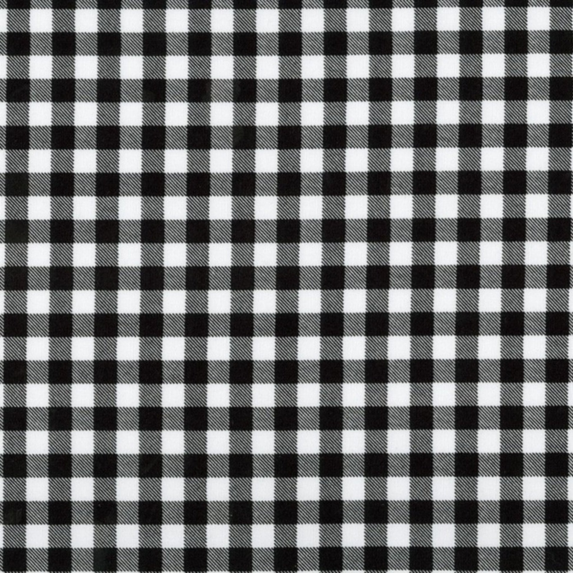 Fabric black gingham 1/4 inch cotton fabric - Petite Basics - Sevenberry
