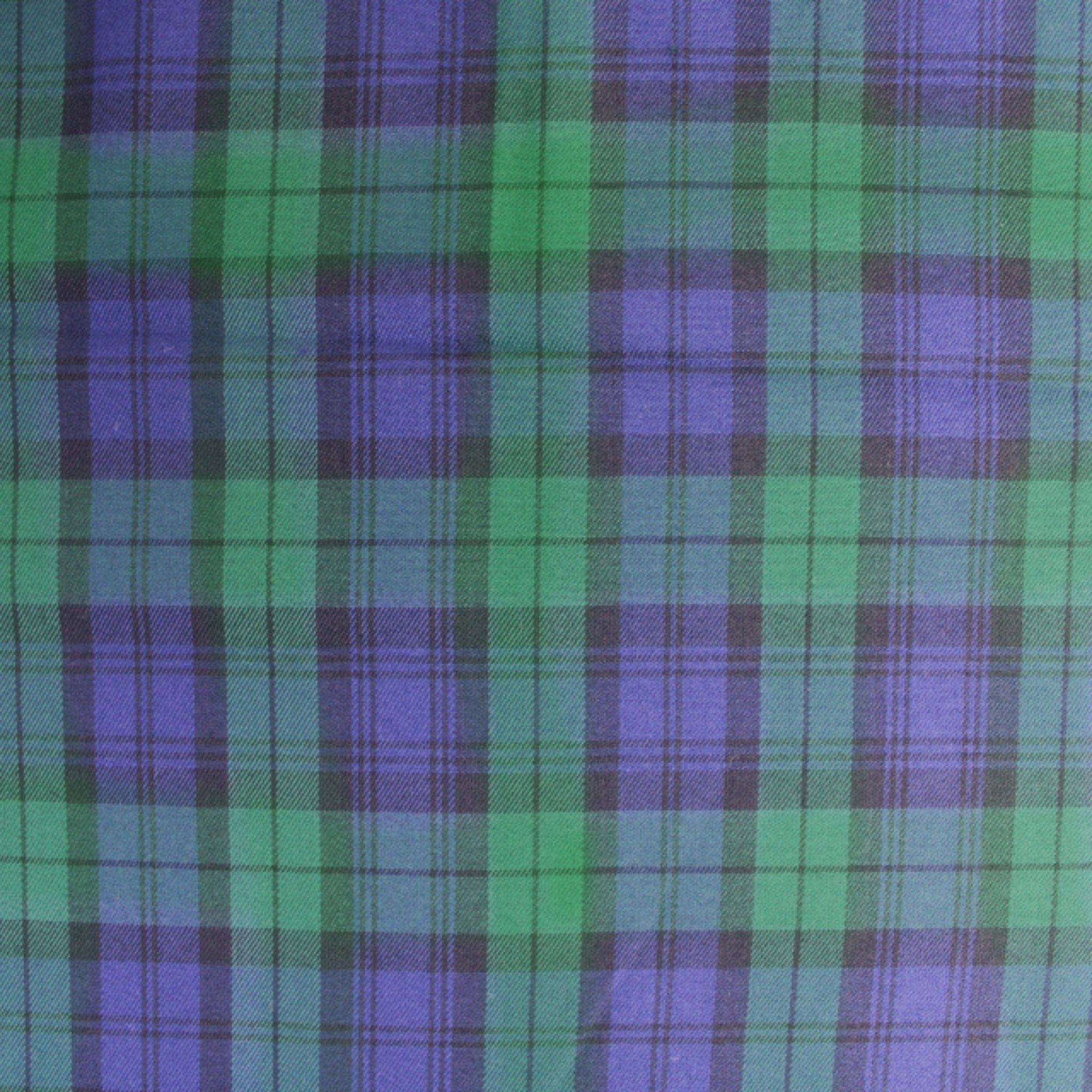 Fabric Blackwatch polyviscose tartan