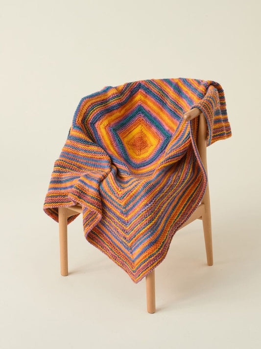 Blanket knitting pattern chunky - Hayfield 10866