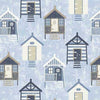 Lighthouses on blue cotton fabric - Bon Voyage - Michael Miller