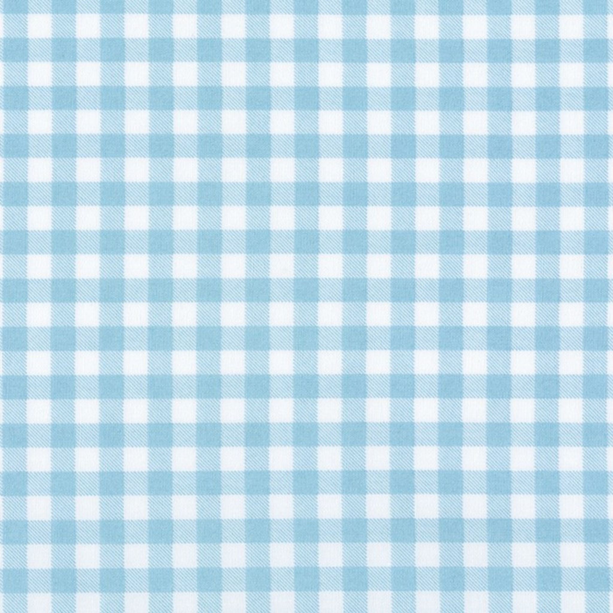 1/4 inch blue gingham cotton fabric - Sevenberry