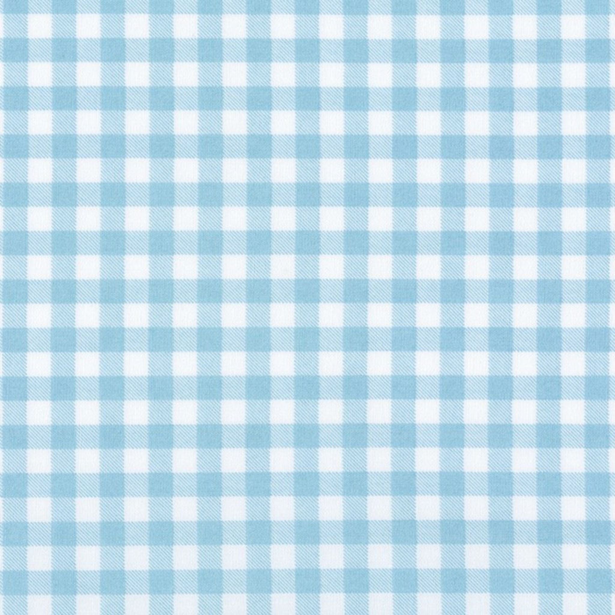 Fabric Blue gingham cotton fabric  1/4 inch - Petite Basics - Sevenberry