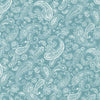 Fabric Blue paisley cotton lawn - Petite Lawn - Sevenberry