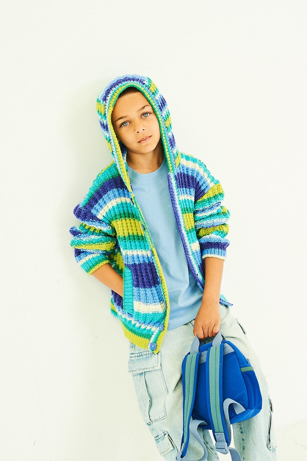 Boys cardigan knitting pattern - Stylecraft 10193