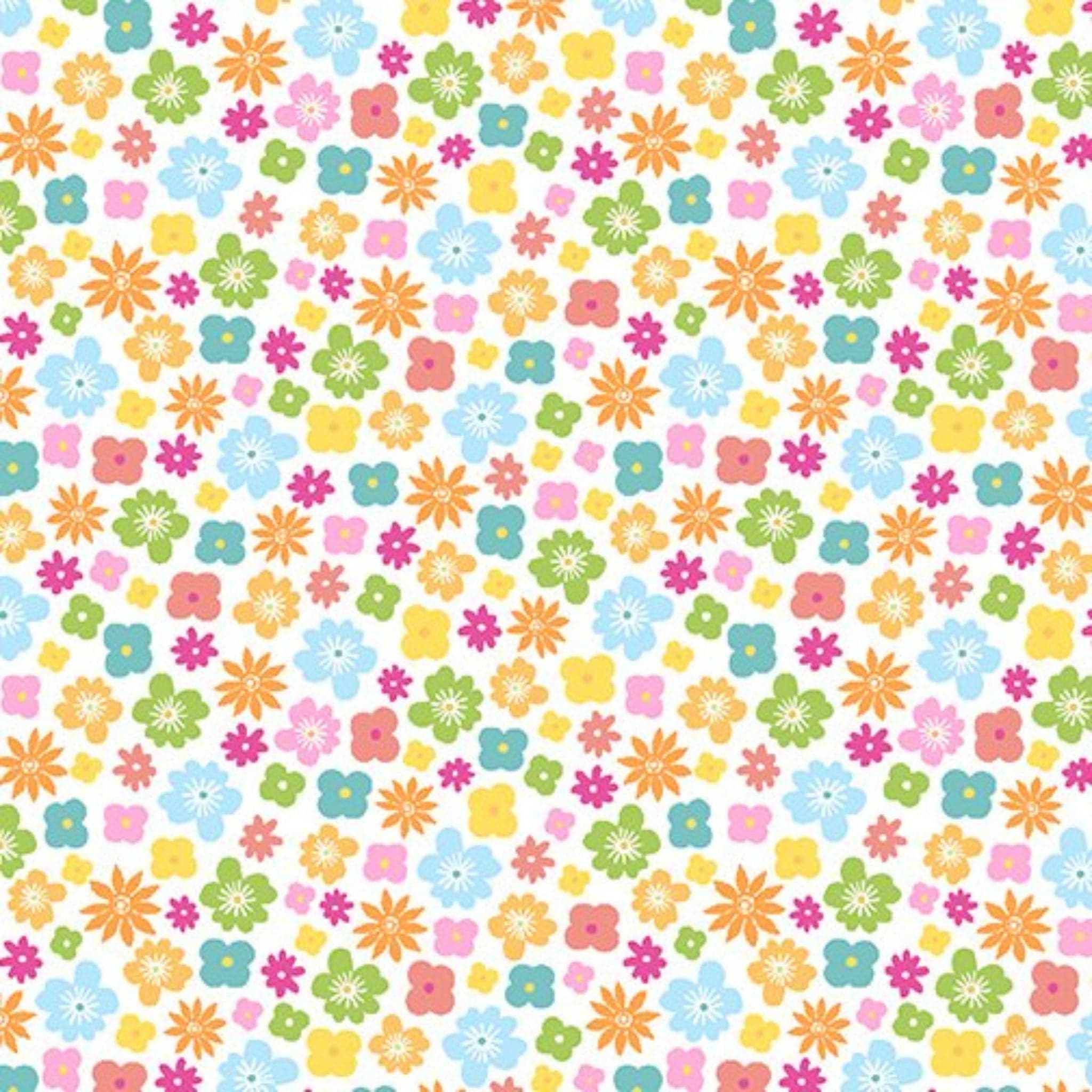 cotton fabric Bright flowers - Awesome Owls - Benartex