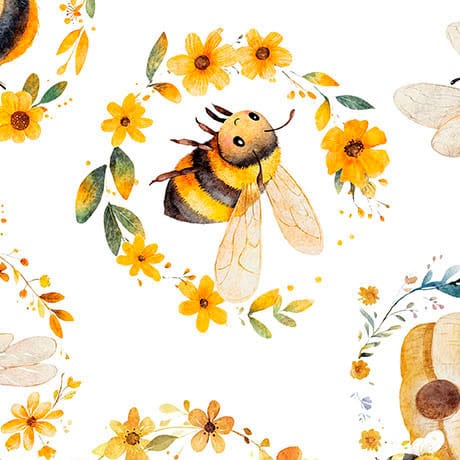 Buzz buzz buzz - QT Fabrics