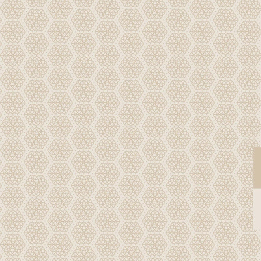 Fabric Celtic Knots on dark cream cotton fabric - Lewis & Irene