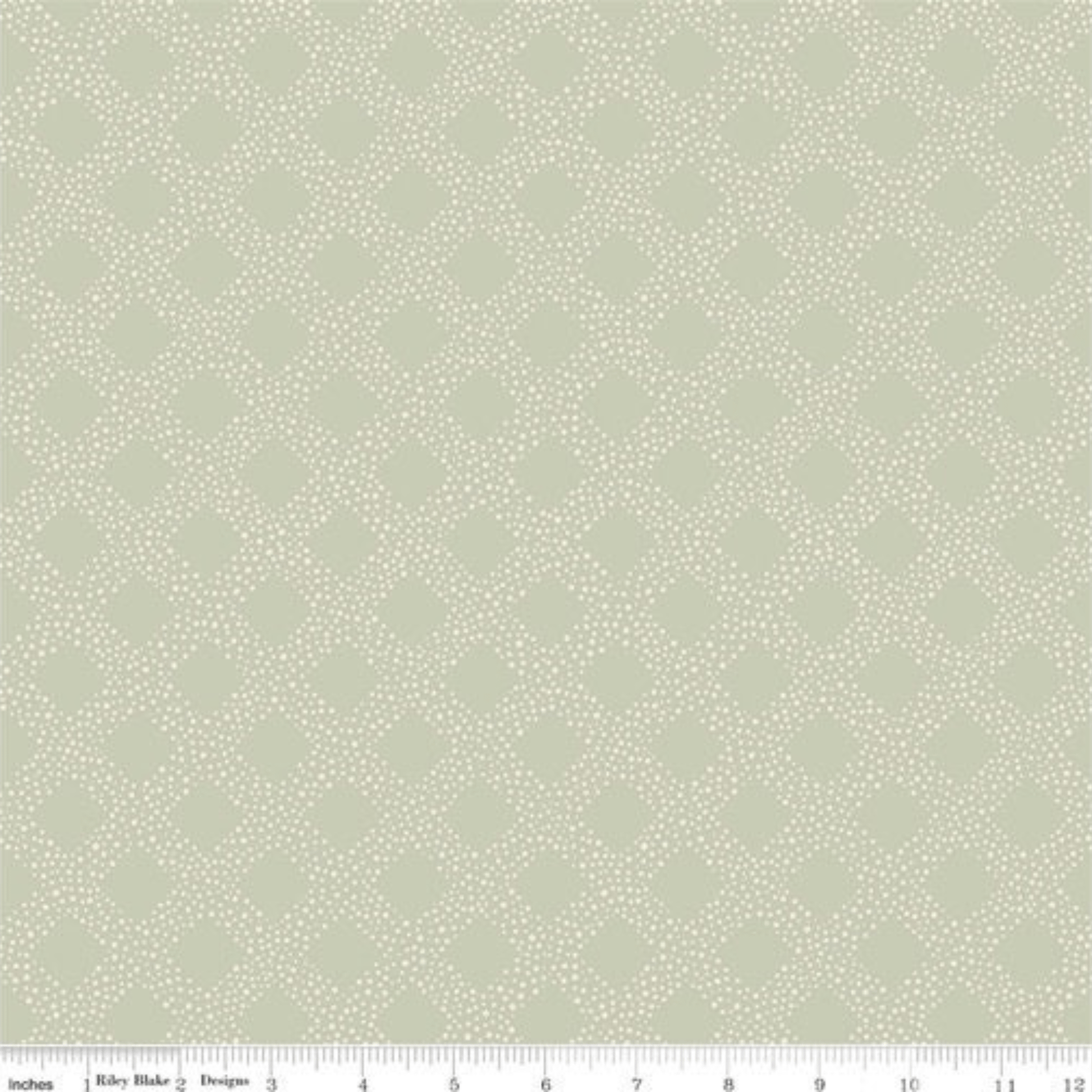 Fabric Checked sage cotton fabric - Harmony by Riley Blake