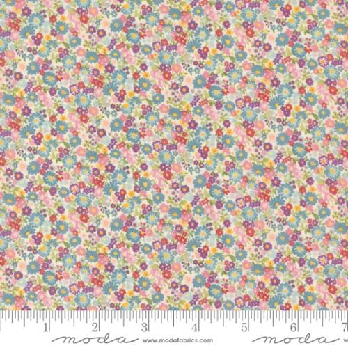 cotton fabric Chelsea Garden Lawn - Galavanting Porce Mult - Moda