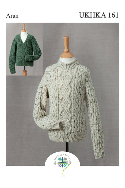 Children's Jumpers knitting pattern aran- UKHKA 161