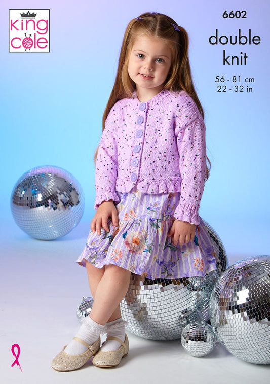 Childrens Cardigan & Sweater knitting pattern DK - King Cole 6602