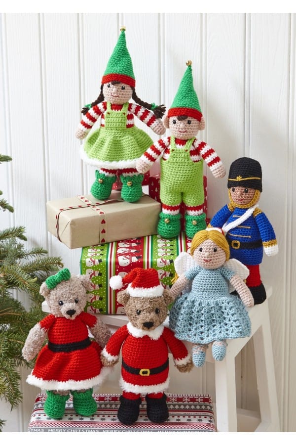 Christmas Crochet patterns - King Cole book 8