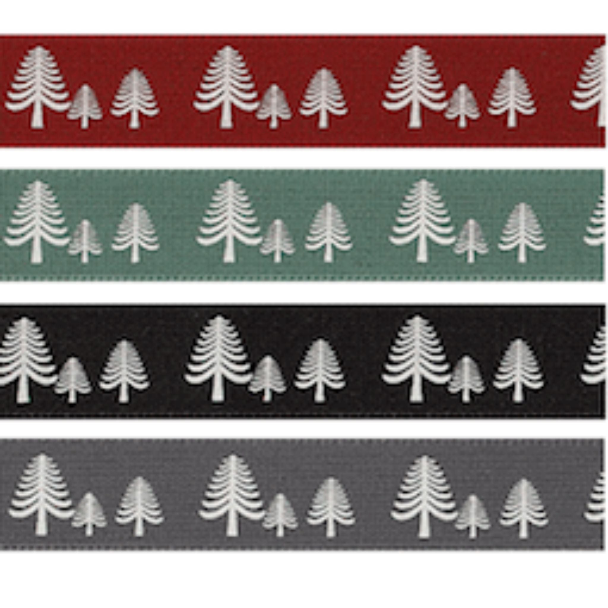 Red Christmas tree ribbon - Berisfords