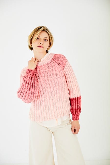 Chunky sweater and scarf knitting pattern - Stylecraft 10187