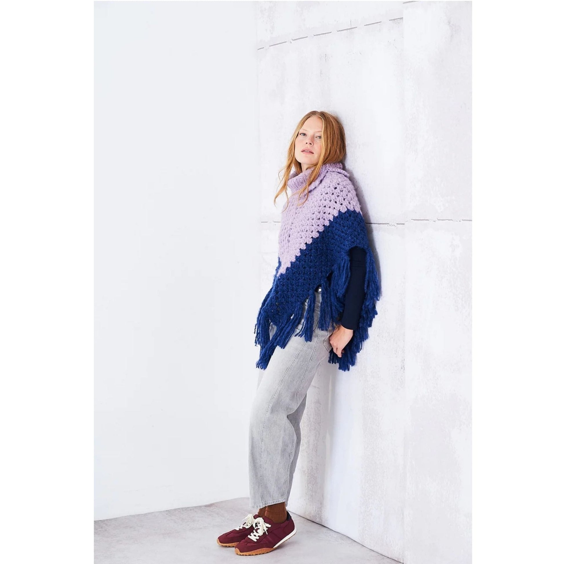 knitting-pattern Cloudlike Super Chunky poncho - Stylecraft 10256