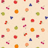 Fabric Colourful fruit on dark cream cotton 'Small Things...Sweet'-Lewis & Irene