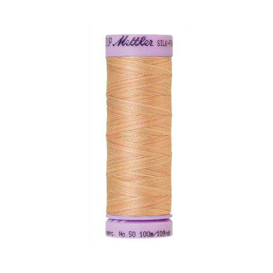 Thread & Floss Coral Sands Silk Thread Finish Multi Colour Cot 50 100m - 9857 Mettler