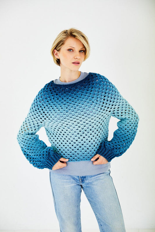 Crochet jumper pattern in chunky - Stylecraft 10183