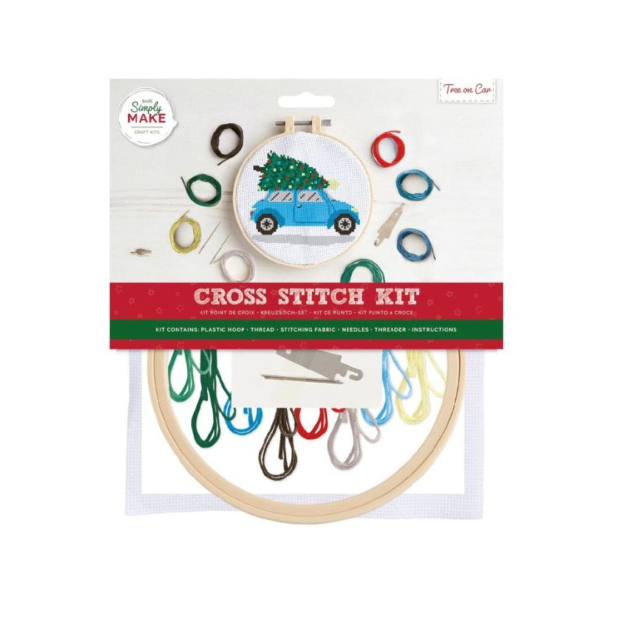 Needlecraft Kits Cross Stitch Kit - Tree on Car - Simply Make