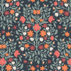 Load image into Gallery viewer, Orange flowers on a damask style cotton fabric - Folk Floral by Lewis and Irenee