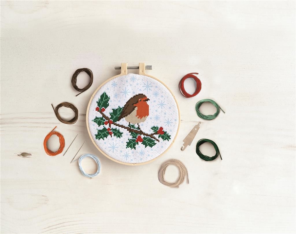 Cross Stitch Kit - Robin  - Simply Make