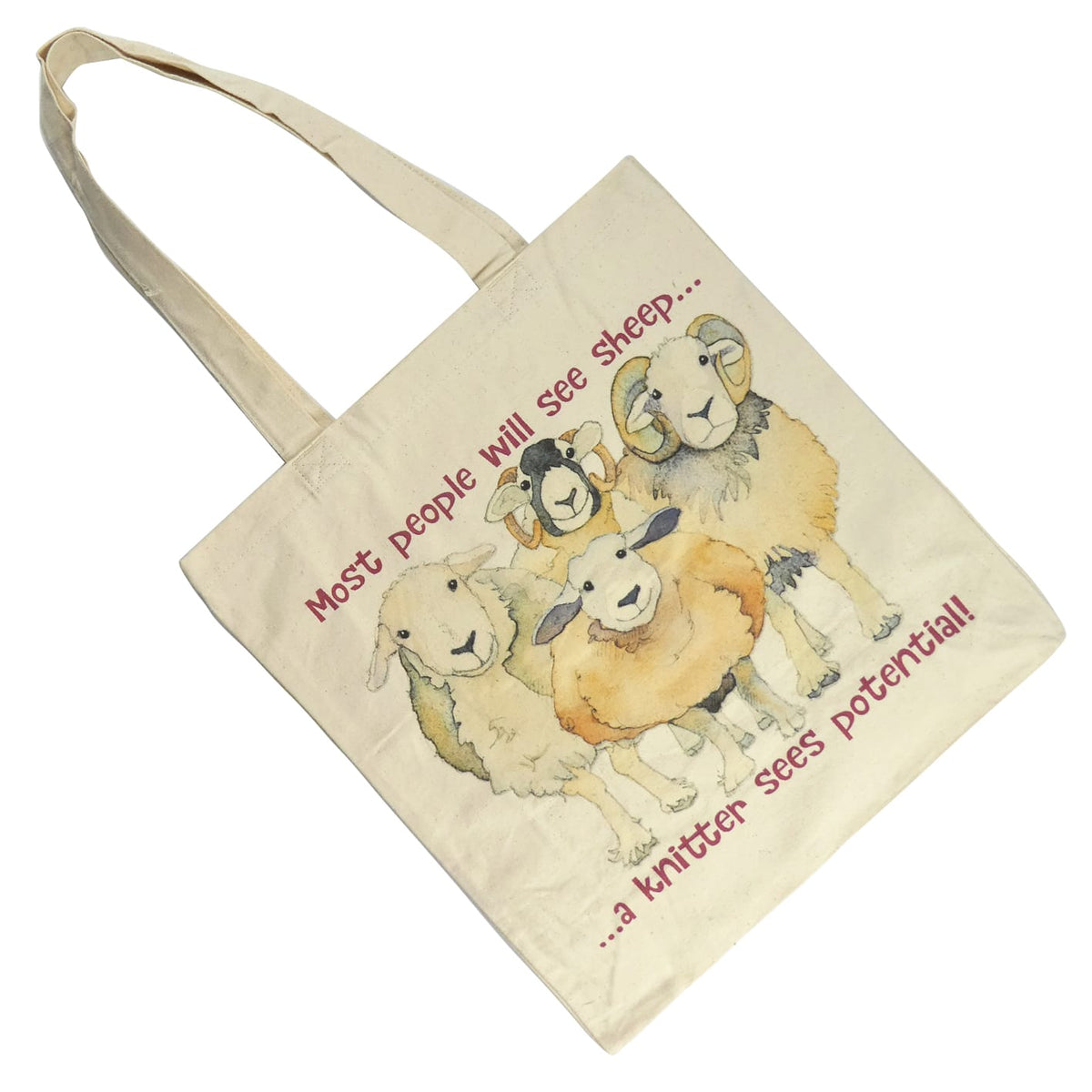 Emma Ball "Sheep Potential" cotton canvas bag