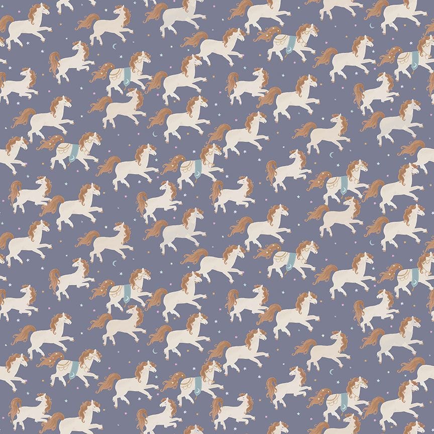 cotton fabric Fairy tale horses stampede - Rebel Knights - Dear Stella