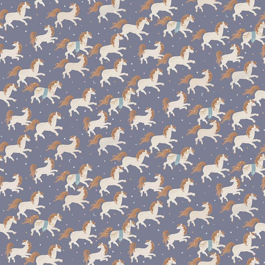cotton fabric Fairy tale horses stampede - Rebel Knights - Dear Stella