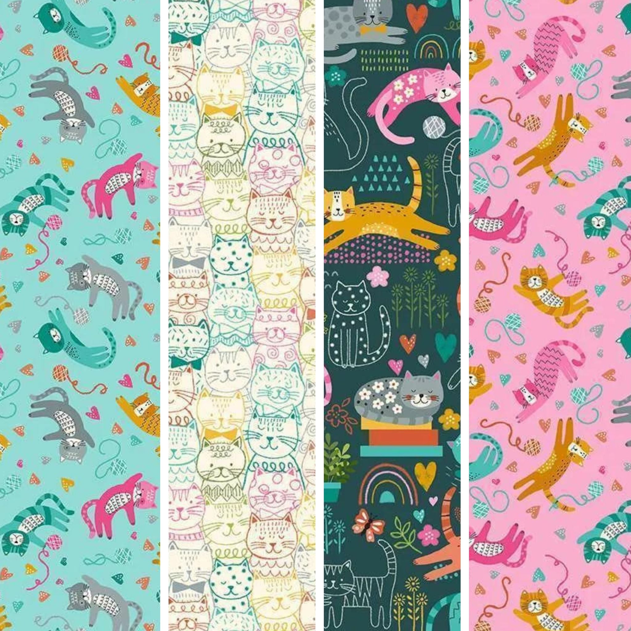 Fat Quarter Bundle - Whiskers - Makower