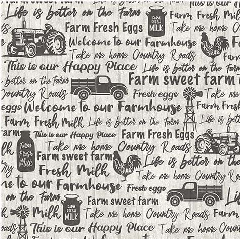 cotton fabric Fat Quarter Bundle - Life is Better on the Farm - Michael Miller