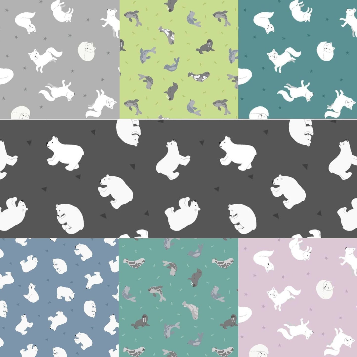 fat quarter bundle Fat quarter bundle - Polar Animals  - Lewis & Irene