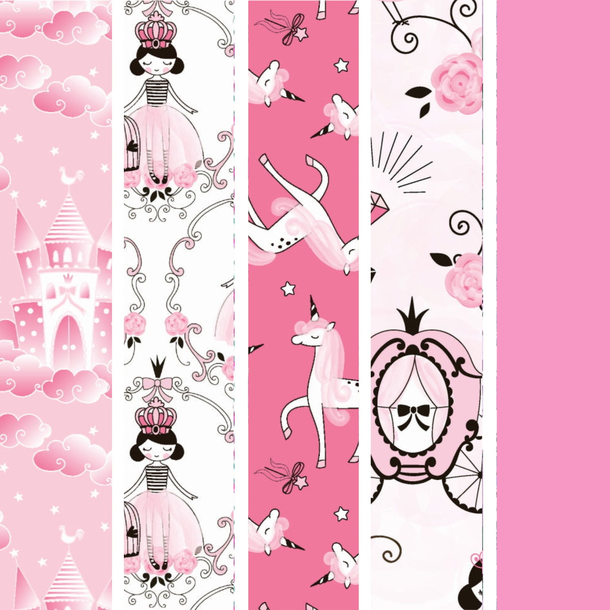 Fat Quarter Bundle princess and castle - Craft Cotton Co